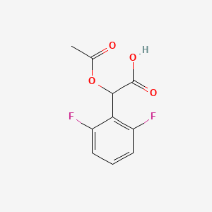 molecular formula C10H8F2O4 B2497418 2-(Acetyloxy)-2-(2,6-difluorophenyl)acetic acid CAS No. 251366-74-2