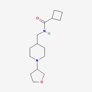 N-((1-(tetrahydrofuran-3-yl)piperidin-4-yl)methyl)cyclobutanecarboxamide