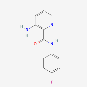 molecular formula C12H10FN3O B2497433 3-amino-N-(4-fluorophenyl)pyridine-2-carboxamide CAS No. 1008754-77-5