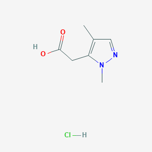 2-(2,4-Dimethylpyrazol-3-yl)acetic acid;hydrochloride