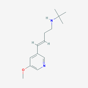 molecular formula C14H22N2O B2497451 Tert-butyl[4-(5-methoxypyridin-3-yl)but-3-en-1-yl]amine CAS No. 1564161-88-1