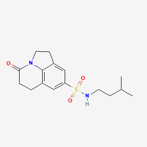 N-isopentyl-4-oxo-2,4,5,6-tetrahydro-1H-pyrrolo[3,2,1-ij]quinoline-8-sulfonamide