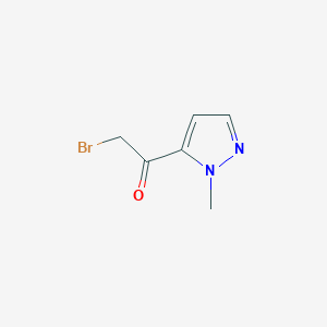 molecular formula C6H7BrN2O B2497472 2-Bromo-1-(2-methylpyrazol-3-yl)ethanone CAS No. 1523608-11-8
