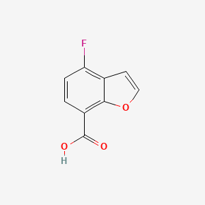 molecular formula C9H5FO3 B2497481 4-Fluorobenzofuran-7-carboxylic acid CAS No. 1823956-50-8