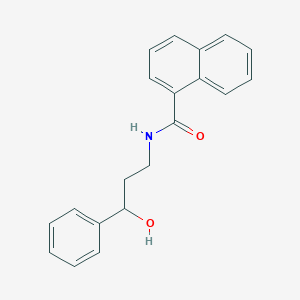 molecular formula C20H19NO2 B2497485 N-(3-羟基-3-苯基丙基)-1-萘酰胺 CAS No. 1396805-39-2
