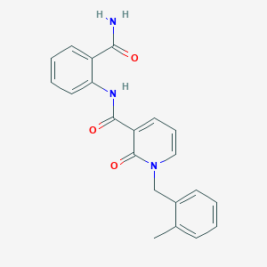 molecular formula C21H19N3O3 B2497486 N-(2-羰胺基苯基)-1-(2-甲基苯基甲基)-2-氧代-1,2-二氢吡啶-3-甲酰胺 CAS No. 899947-81-0