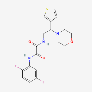 molecular formula C18H19F2N3O3S B2497508 N1-(2,5-difluorophenyl)-N2-(2-morpholino-2-(thiophen-3-yl)ethyl)oxalamide CAS No. 946355-94-8