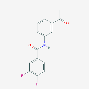 molecular formula C15H11F2NO2 B249752 N-(3-acetylphenyl)-3,4-difluorobenzamide 