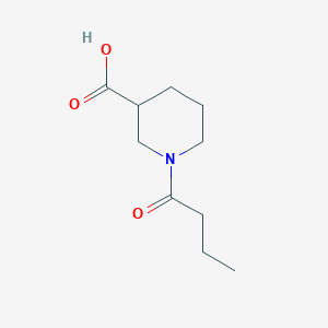 molecular formula C10H17NO3 B2497541 1-Butanoylpiperidine-3-carboxylic acid CAS No. 1017213-97-6
