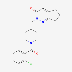 2-{[1-(2-chlorobenzoyl)piperidin-4-yl]methyl}-2H,3H,5H,6H,7H-cyclopenta[c]pyridazin-3-one