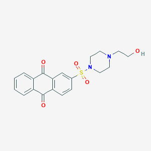 2-((4-(2-Hydroxyethyl)piperazin-1-yl)sulfonyl)anthracene-9,10-dione