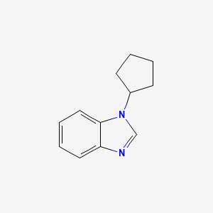 molecular formula C12H14N2 B2497555 1-cyclopentyl-1H-1,3-benzodiazole CAS No. 1205608-47-4