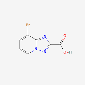 molecular formula C7H4BrN3O2 B2497559 8-Bromo-[1,2,4]triazolo[1,5-A]pyridine-2-carboxylic acid CAS No. 1159813-05-4