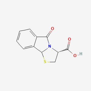 molecular formula C11H9NO3S B2497567 (3R)-5-oxo-3,9b-dihydro-2H-[1,3]thiazolo[2,3-a]isoindole-3-carboxylic acid CAS No. 1212467-62-3