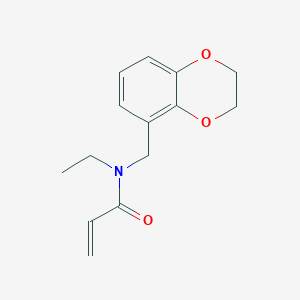 N-(2,3-Dihydro-1,4-benzodioxin-5-ylmethyl)-N-ethylprop-2-enamide