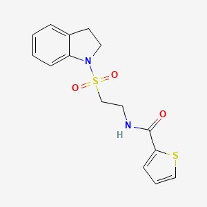N-(2-(indolin-1-ylsulfonyl)ethyl)thiophene-2-carboxamide