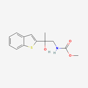 methyl N-[2-(1-benzothiophen-2-yl)-2-hydroxypropyl]carbamate