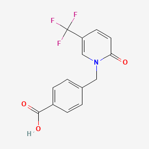 4-{[2-oxo-5-(trifluoromethyl)-1(2H)-pyridinyl]methyl}benzenecarboxylic acid