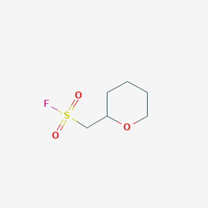 molecular formula C6H11FO3S B2497639 Oxan-2-ylmethanesulfonyl fluoride CAS No. 1934981-28-8