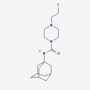 molecular formula C17H28FN3O B2497671 N-((3s,5s,7s)-adamantan-1-yl)-4-(2-fluoroethyl)piperazine-1-carboxamide CAS No. 2034226-72-5