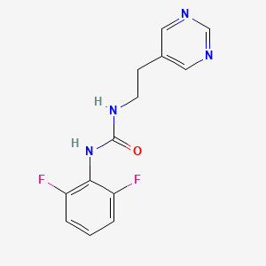 1-(2,6-Difluorophenyl)-3-(2-(pyrimidin-5-yl)ethyl)urea