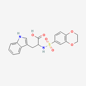 N-(2,3-dihydro-1,4-benzodioxin-6-ylsulfonyl)tryptophan