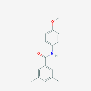 molecular formula C17H19NO2 B249769 N-(4-ethoxyphenyl)-3,5-dimethylbenzamide 