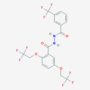 2,5-bis(2,2,2-trifluoroethoxy)-N'-[3-(trifluoromethyl)benzoyl]benzenecarbohydrazide
