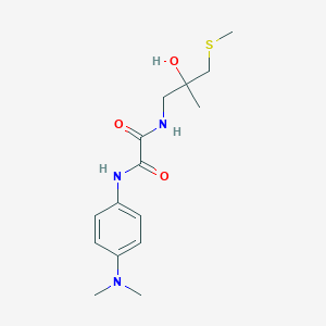 N1-(4-(dimethylamino)phenyl)-N2-(2-hydroxy-2-methyl-3-(methylthio)propyl)oxalamide