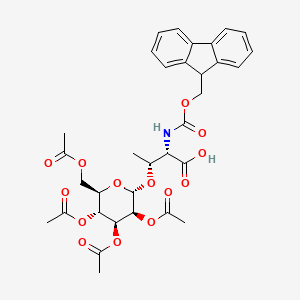 molecular formula C33H37NO14 B2497706 Fmoc-L-Thr(alpha-D-Man(Ac)4)-OH CAS No. 169219-08-3