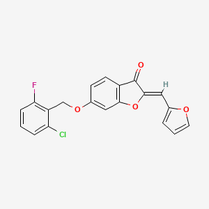 (Z)-6-((2-chloro-6-fluorobenzyl)oxy)-2-(furan-2-ylmethylene)benzofuran-3(2H)-one