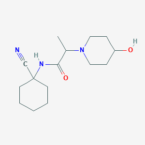 N-(1-cyanocyclohexyl)-2-(4-hydroxypiperidin-1-yl)propanamide