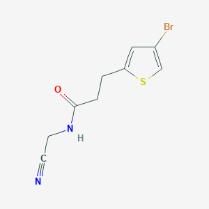 molecular formula C9H9BrN2OS B2497739 3-(4-Bromothiophen-2-YL)-N-(cyanomethyl)propanamide CAS No. 1385364-87-3