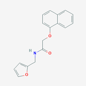 molecular formula C17H15NO3 B249776 N-(2-furylmethyl)-2-(1-naphthyloxy)acetamide 