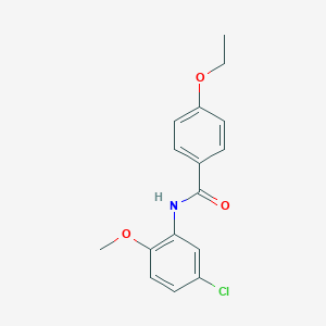 molecular formula C16H16ClNO3 B249777 N-(5-chloro-2-methoxyphenyl)-4-ethoxybenzamide 