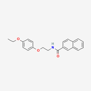 molecular formula C21H21NO3 B2497770 N-[2-(4-乙氧基苯氧基)乙基]萘-2-甲酰胺 CAS No. 1105212-38-1