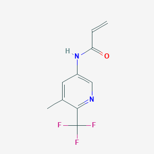molecular formula C10H9F3N2O B2497774 N-[5-Methyl-6-(trifluoromethyl)pyridin-3-yl]prop-2-enamide CAS No. 2361656-74-6