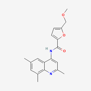 molecular formula C19H20N2O3 B2497778 5-(methoxymethyl)-N-(2,6,8-trimethylquinolin-4-yl)furan-2-carboxamide CAS No. 946260-74-8