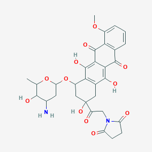 molecular formula C31H32N2O12 B024978 14-N-Succinimidocarminomycin CAS No. 108936-90-9
