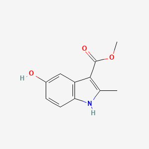 molecular formula C11H11NO3 B2497812 甲酸甲酯 5-羟基-2-甲基-1H-吲哚-3-羧酸酯 CAS No. 28483-35-4