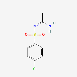 molecular formula C8H9ClN2O2S B2497819 N'-(4-chlorophenyl)sulfonylethanimidamide CAS No. 122884-64-4