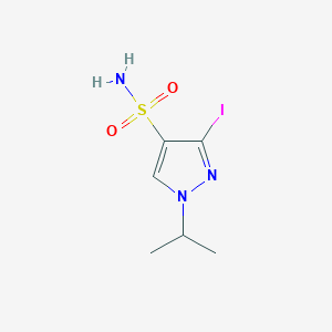 molecular formula C6H10IN3O2S B2497825 3-Iodo-1-propan-2-ylpyrazole-4-sulfonamide CAS No. 1946817-01-1