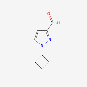 molecular formula C8H10N2O B2497829 1-环丁基-1H-吡唑-3-甲醛 CAS No. 1893991-50-8