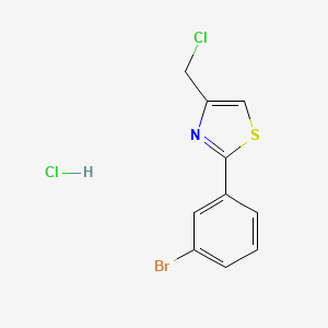 2-(3-Bromophenyl)-4-(chloromethyl)-1,3-thiazole hydrochloride