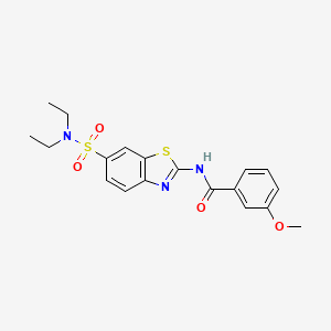 molecular formula C19H21N3O4S2 B2497843 N-(6-(N,N-diethylsulfamoyl)benzo[d]thiazol-2-yl)-3-methoxybenzamide CAS No. 717894-93-4