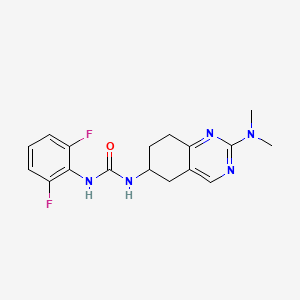 molecular formula C17H19F2N5O B2497853 1-(2,6-Difluorophenyl)-3-[2-(dimethylamino)-5,6,7,8-tetrahydroquinazolin-6-yl]urea CAS No. 2097919-63-4