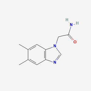 molecular formula C11H13N3O B2497863 2-(5,6-dimethyl-1H-benzimidazol-1-yl)acetamide CAS No. 953847-76-2