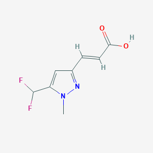 (2E)-3-[5-(difluoromethyl)-1-methyl-1H-pyrazol-3-yl]prop-2-enoic acid