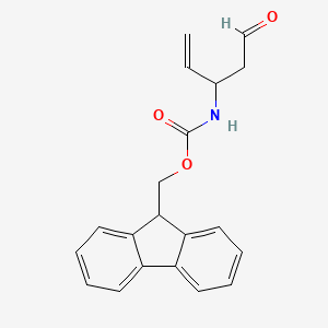 molecular formula C20H19NO3 B2497869 N-Fmoc-(+/-)-3-氨基戊-4-烯醛 CAS No. 1824023-93-9
