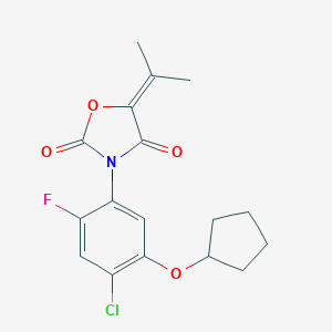 molecular formula C17H17ClFNO4 B024979 戊唑酮 CAS No. 110956-75-7